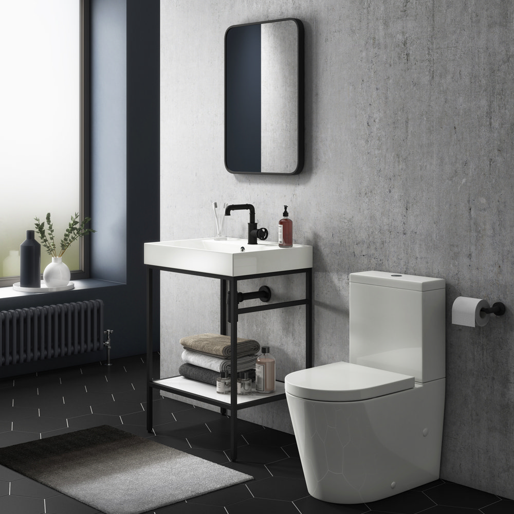 Arezzo BTW Close Coupled Toilet Soft Close Seat Comfortable height