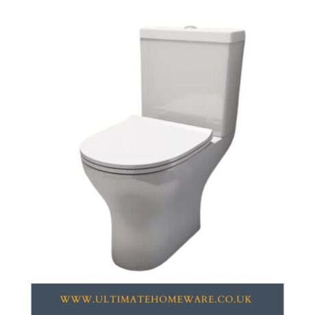 Orchard Derwent Round Compact Close Coupled Toilet with Luxury Slim Soft Close Seat on Ultimate Homeware